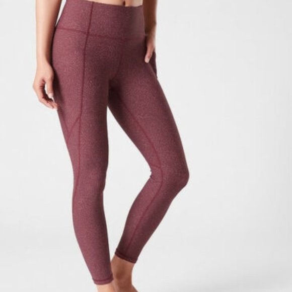 Athleta Pants - NWOT Athleta Red Rainwater Salutation Leggings